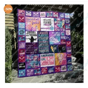 Ll Lacrosse Is Beautiful Quilt Blanket and Home Decor