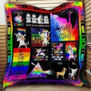 Ll Lgbt Quilt Blanket and Home Decor