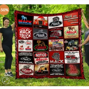 Ll Mack-Trucks Quilt Blanket and Home Decor