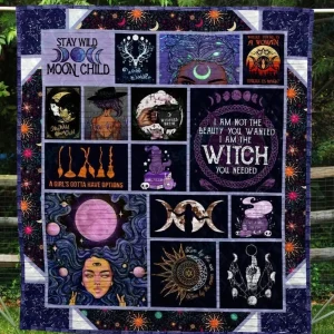 Ll Moon Child Quilt Blanket and Home Decor