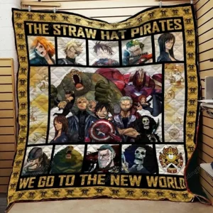Ll One Piece & Avengers Quilt Blanket and Home Decor