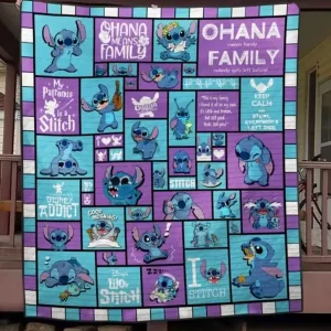 Ll Stitch Quilt Blanket and Home Decor