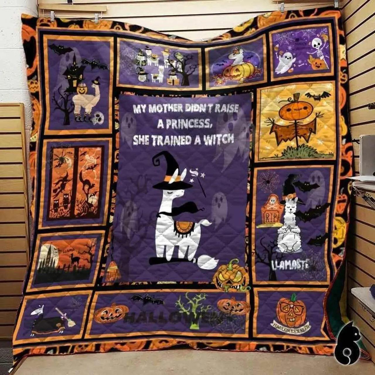 Llama Halloween Blanket Th1909 Quilt and Home Decor