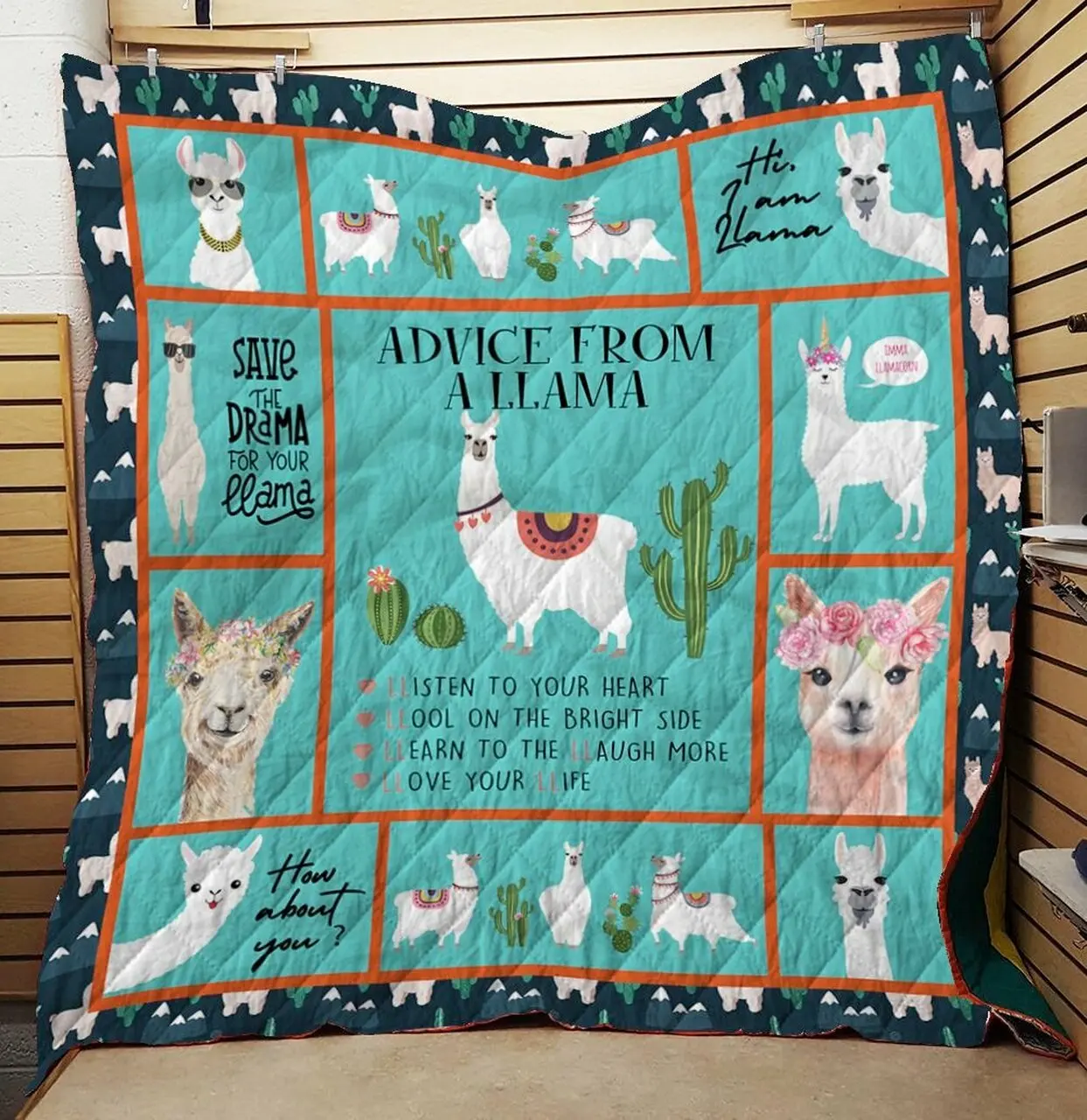 Llama Quilt Ewz and Home Decor