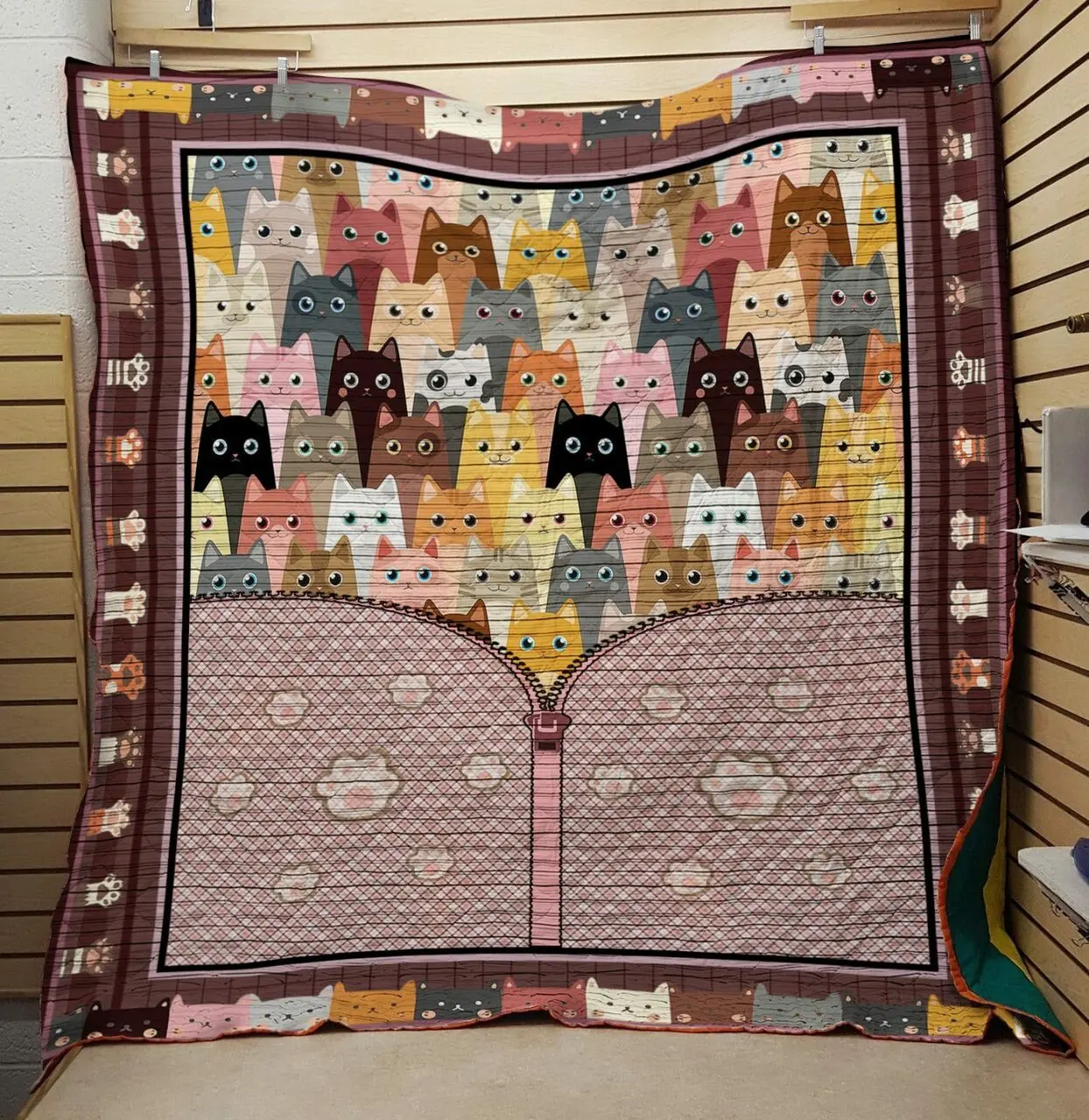Lock Cats Quilt and Home Decor