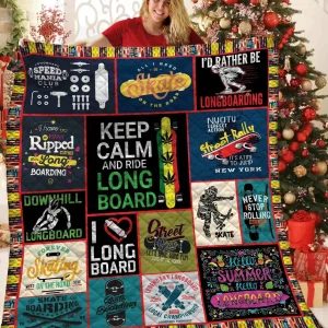 Longboarding Quilt Blanket BBB121104MH and Home Decor