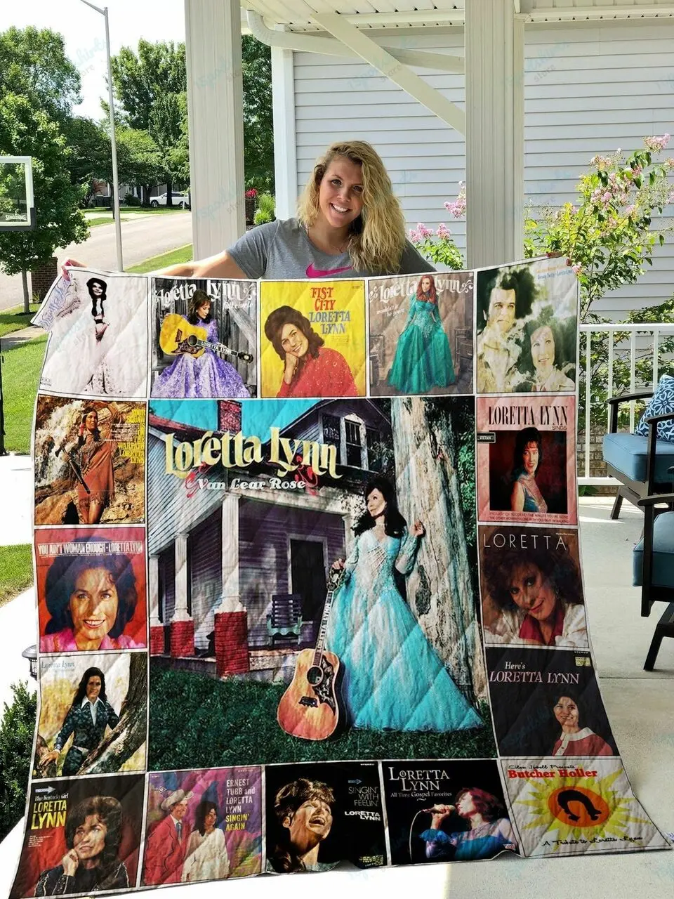 Loretta Lynn Quilt Blanket 0791 and Home Decor