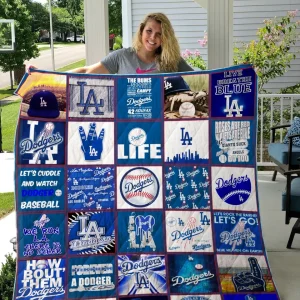 Los Angeles Dodgers Quilt Blanket and Home Decor