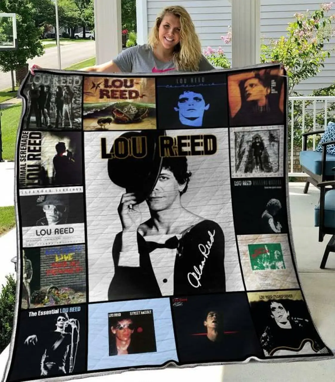 Lou Reed Quilt Blanket M240519 Quilt and Home Decor