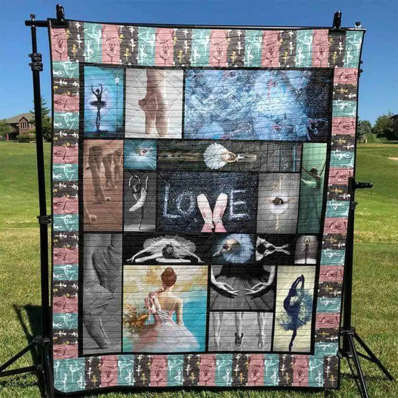 Love Ballet Quilt Blanket Ht10 Quilt and Home Decor