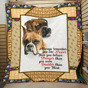 Love Boxer Quilt Blanket Quilt and Home Decor
