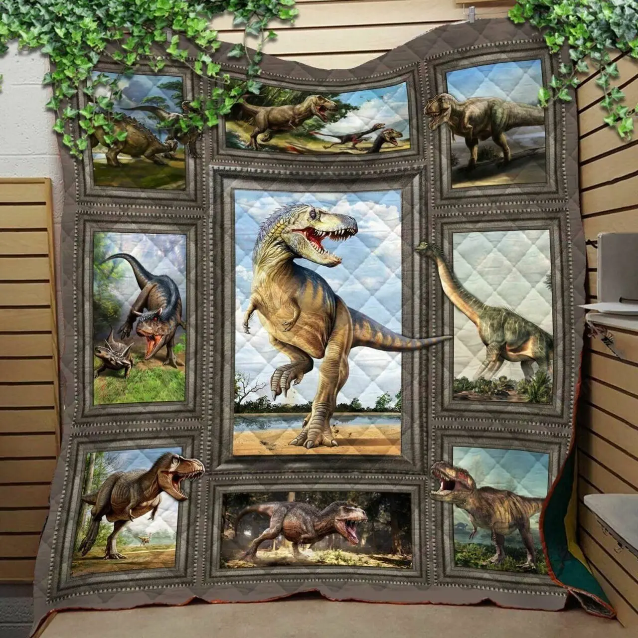 Love Dinosaur Like Quilt Blanket and Home Decor