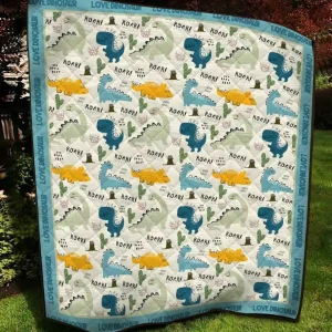 Love Dinosaurs Like Quilt Blanket and Home Decor