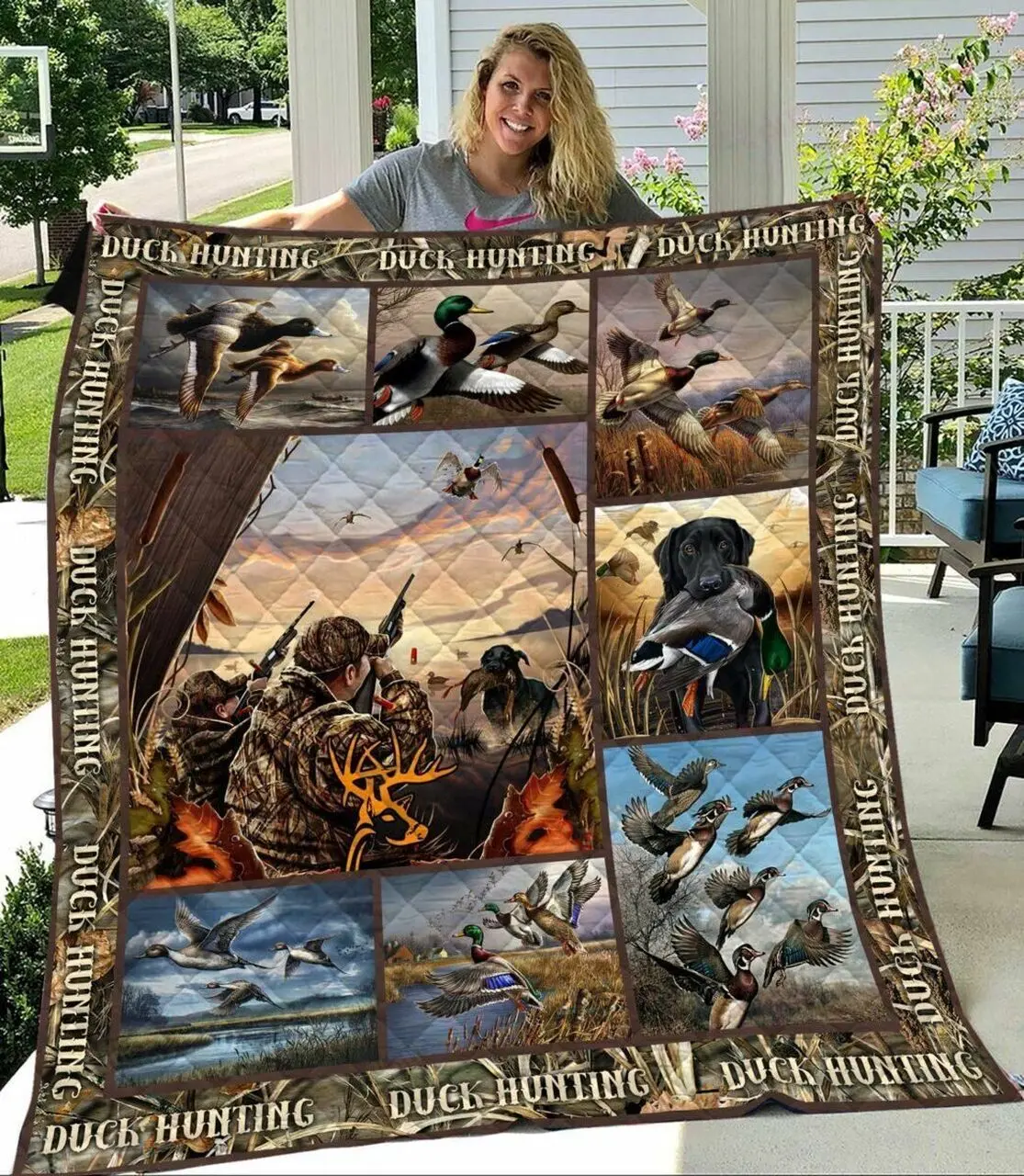 Love Duck Hunting Like Quilt Blanket and Home Decor