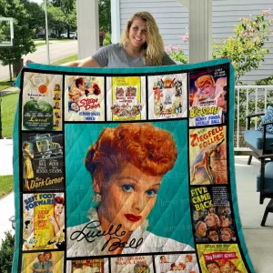Lucille Ball Quilt Blanket 01 and Home Decor