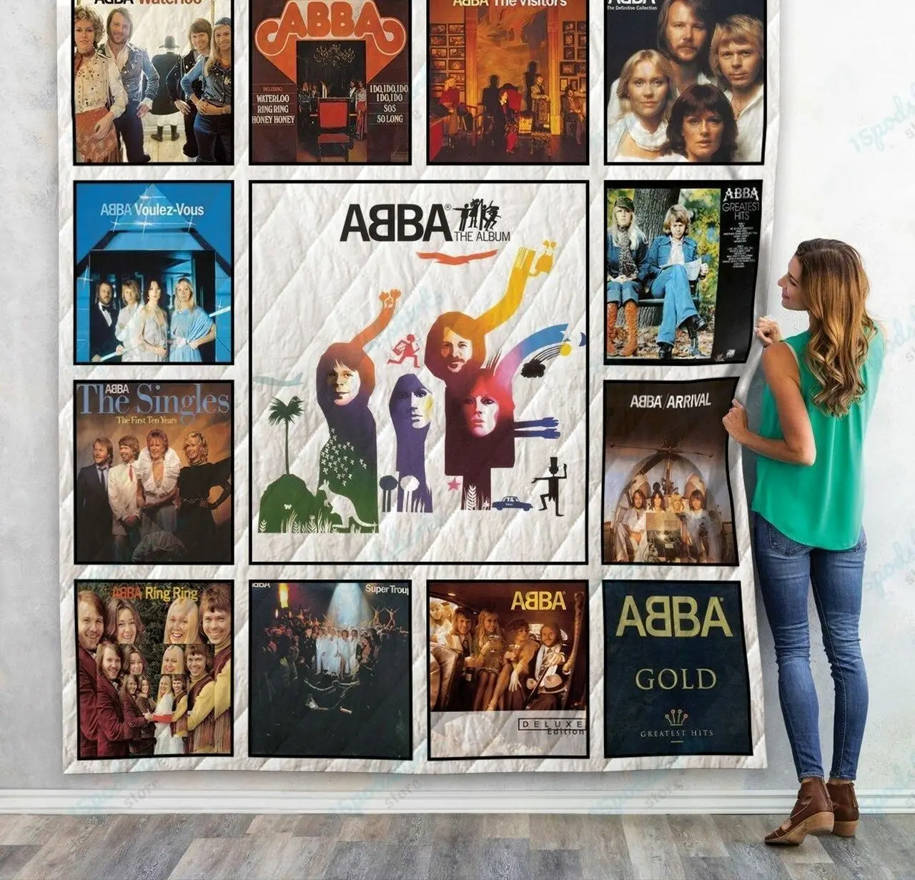 M Abba Quilt Blanket and Home Decor