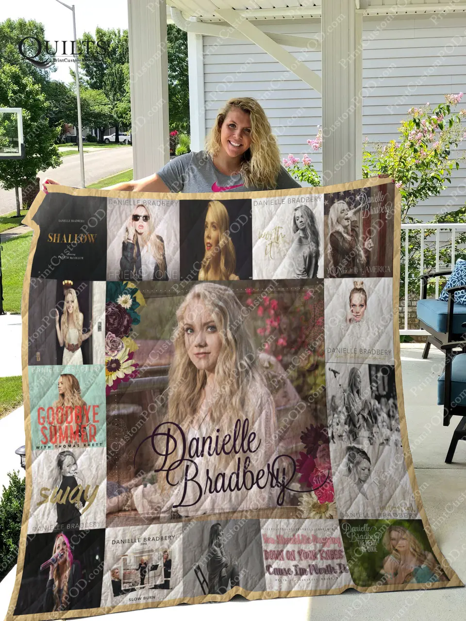 M-Danielle Bradbery Quilt Blanket For Fans Ver 17 and Home Decor