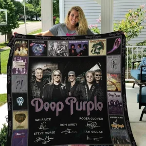 M Deep Purple Quilt Blanket and Home Decor