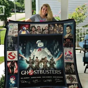 M Ghostbusters Quilt Blanket Ver 1 and Home Decor