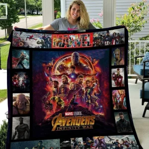 M – Marvel Avengers Quilt Blanket and Home Decor