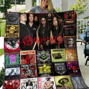 M – Ministry V1 Quilt Blanket and Home Decor
