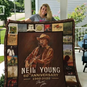 M Neil Young Quilt Blanket Ver 2 and Home Decor