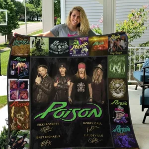 M Poison Quilt Blanket Ver 2 and Home Decor