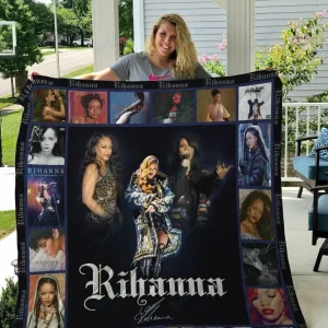 M Rihanna Quilt Blanket and Home Decor