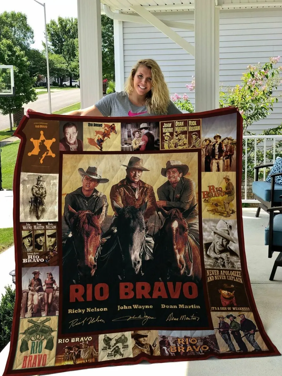 M Rio Bravo Quilt Blanket Ver 1 and Home Decor