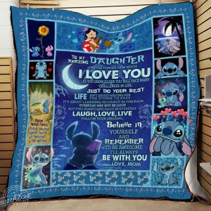 M – Stitch Quilt Blanket and Home Decor