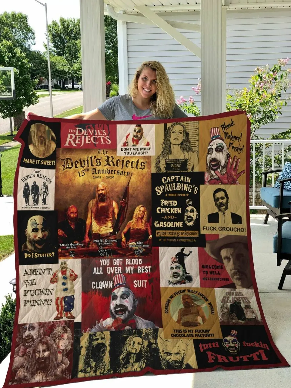 M The Devil S Rejects Quilt Blanket and Home Decor
