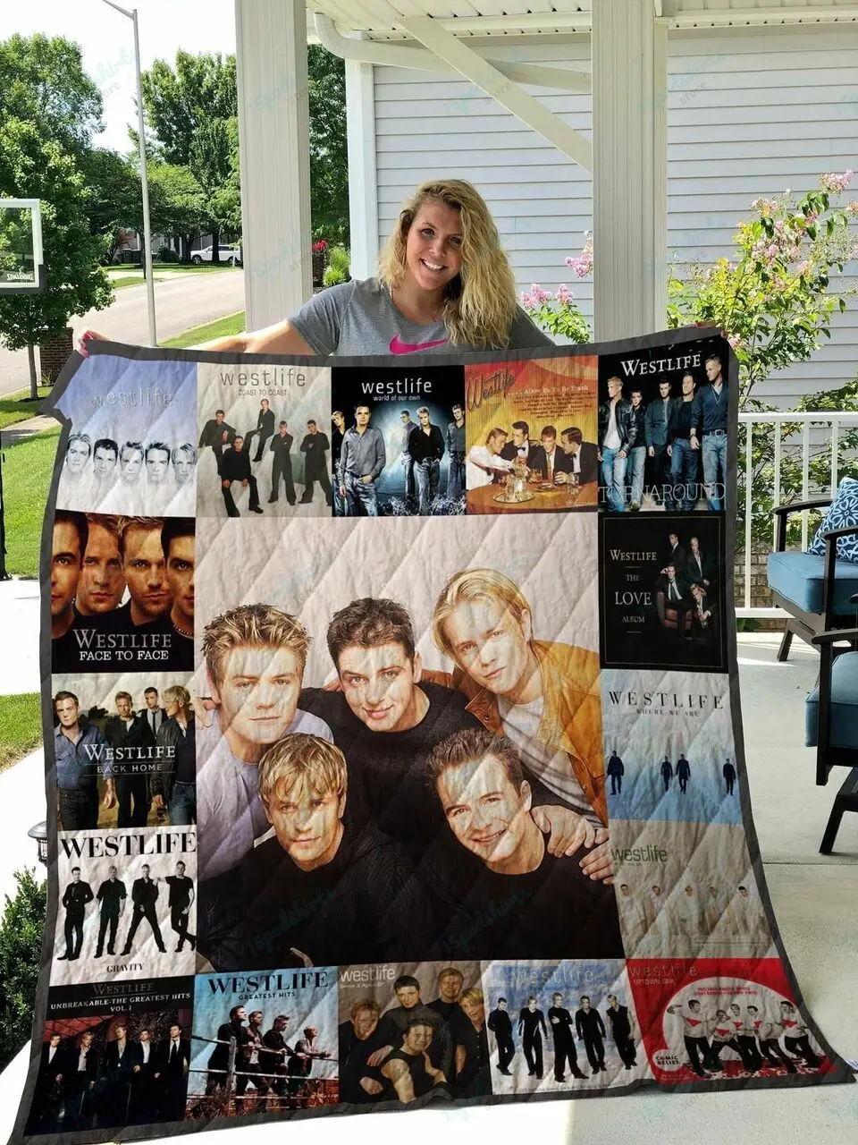 M Westlife Quilt Blanket and Home Decor