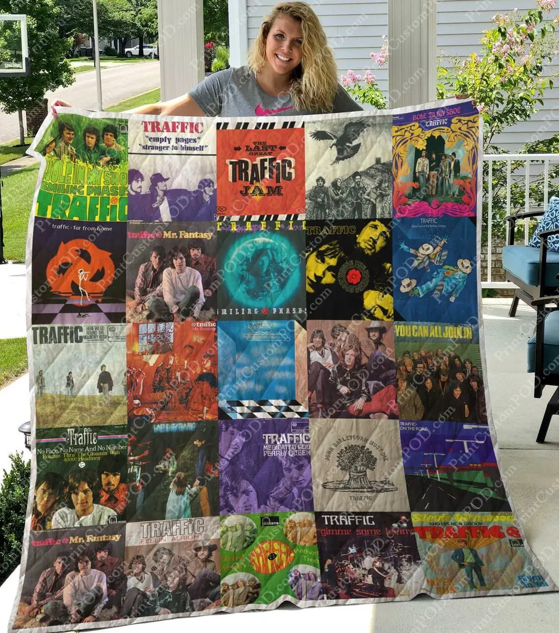M300748 Traffic Quilt Blanket Quilt and Home Decor