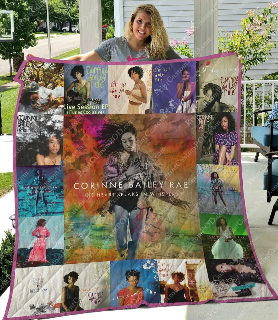 M310716 Corinne Bailey Rae Quilt Blanket Quilt and Home Decor