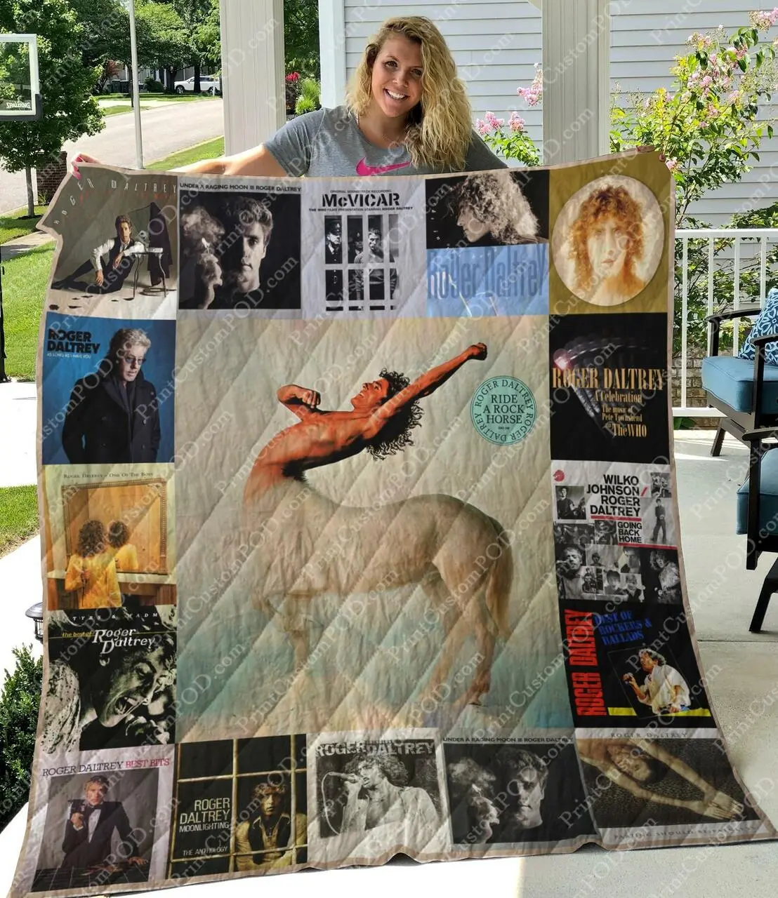 M310725 Roger Daltrey Quilt Blanket Quilt and Home Decor