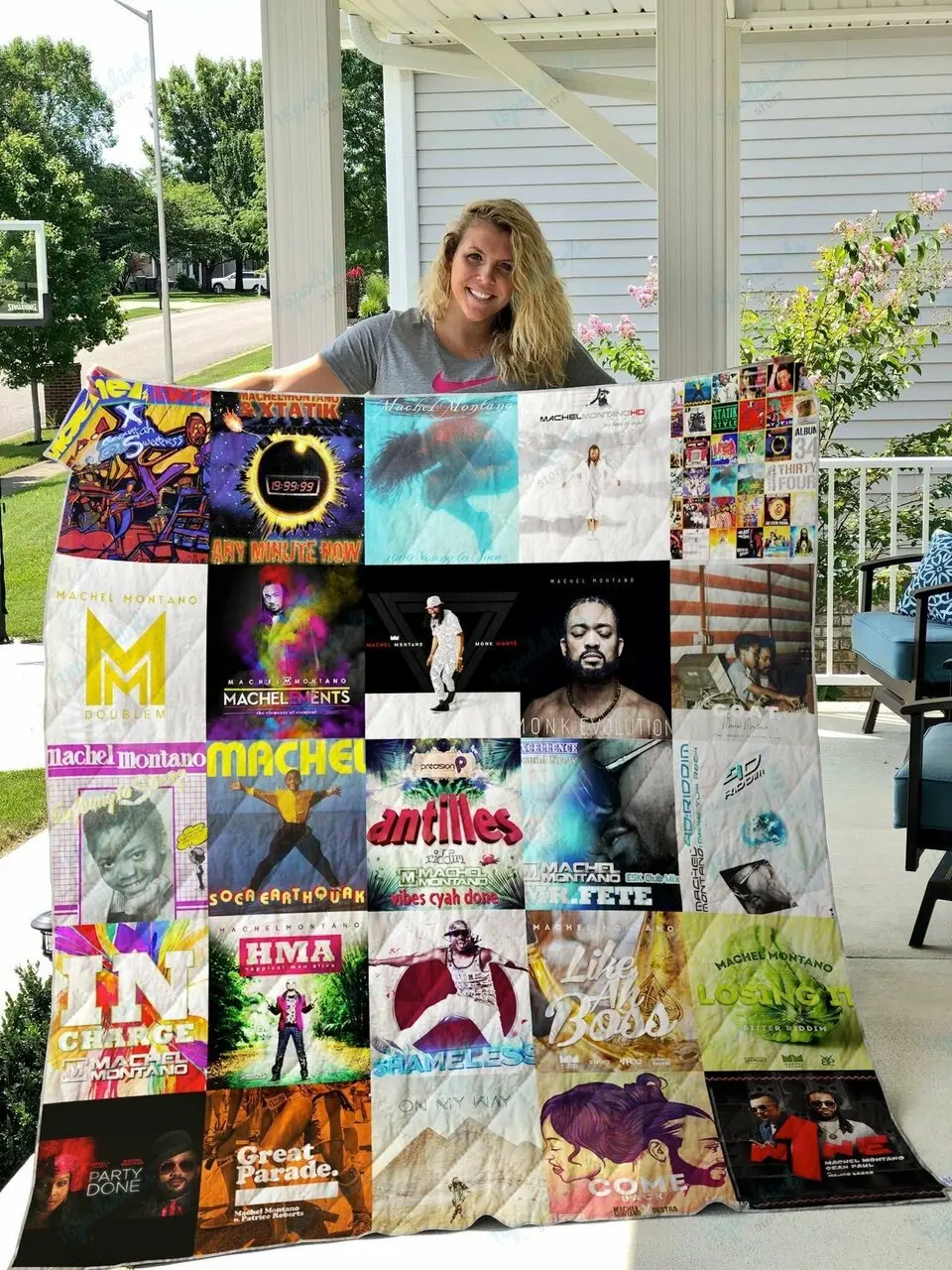 Machel Montano Quilt Blanket and Home Decor