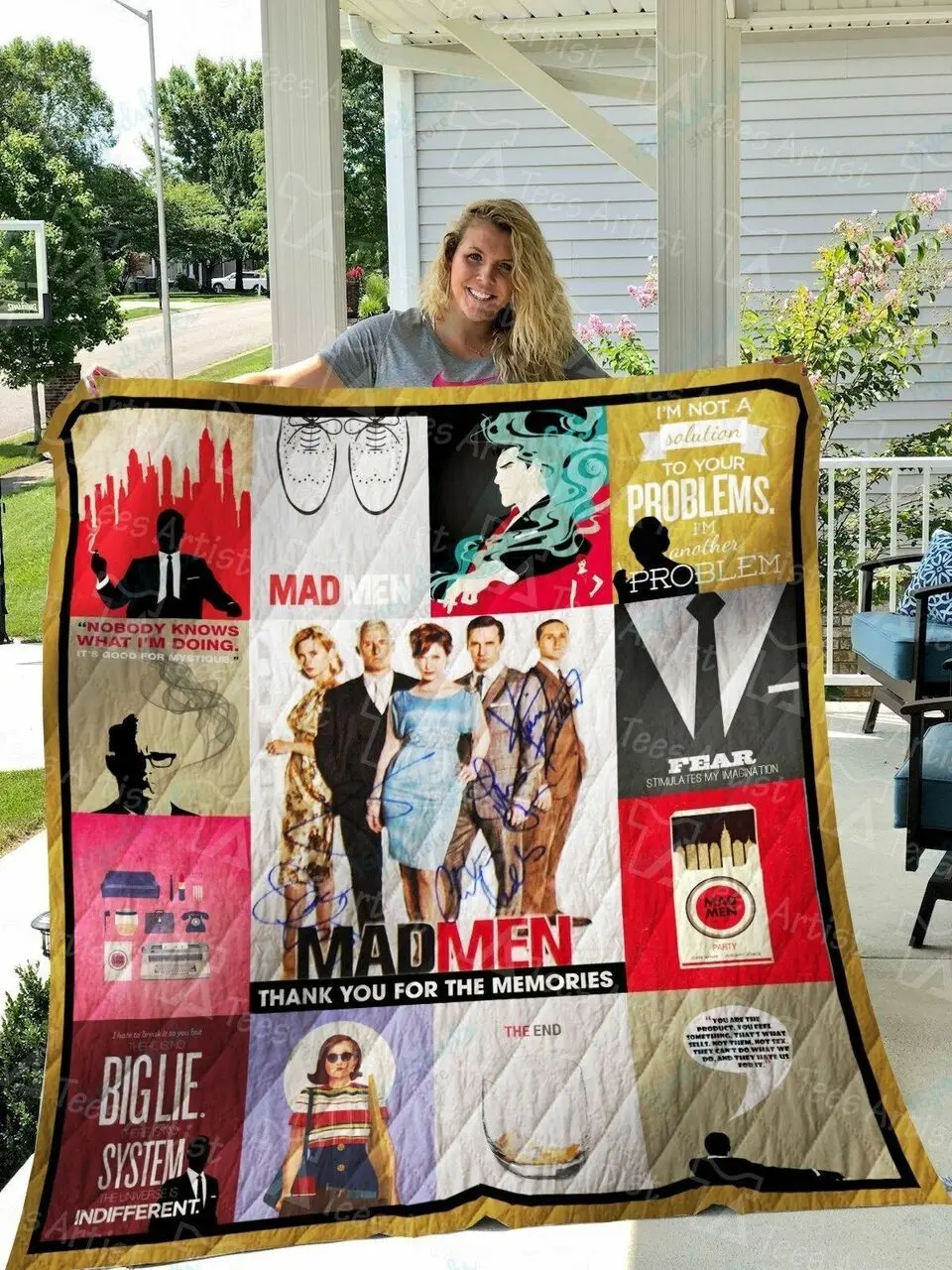 Mad Men Quilt Blanket 01582 and Home Decor