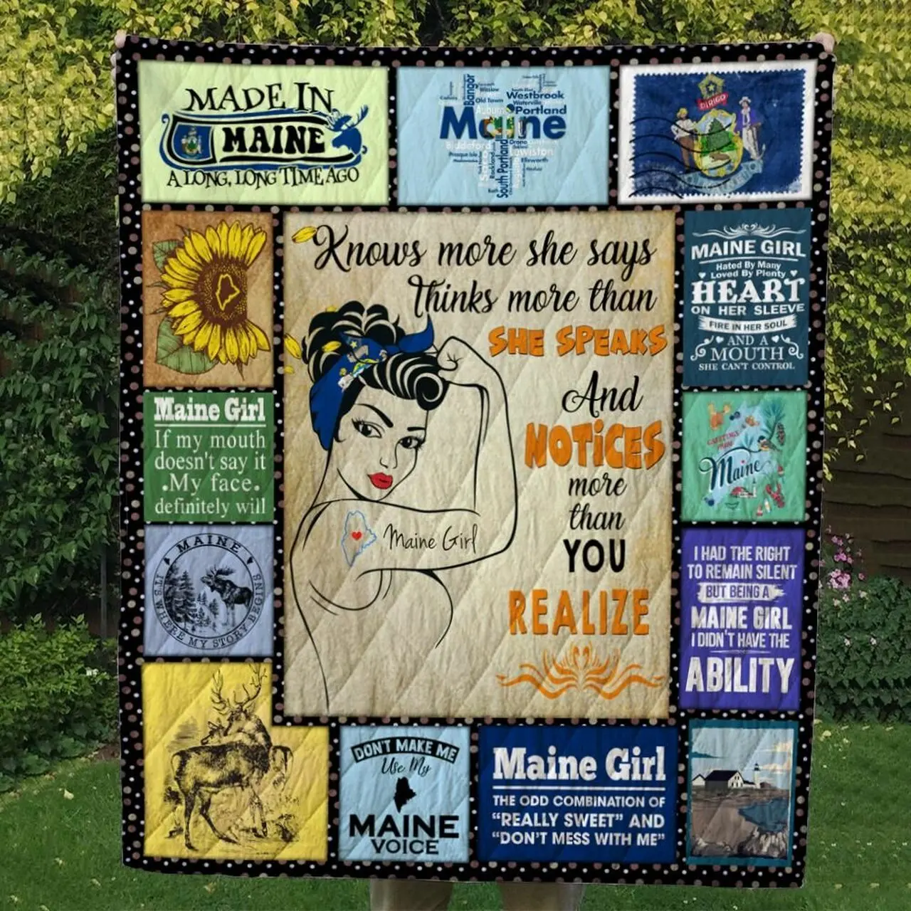 Maine Cl14100306Mdq Quilt Blanket and Home Decor