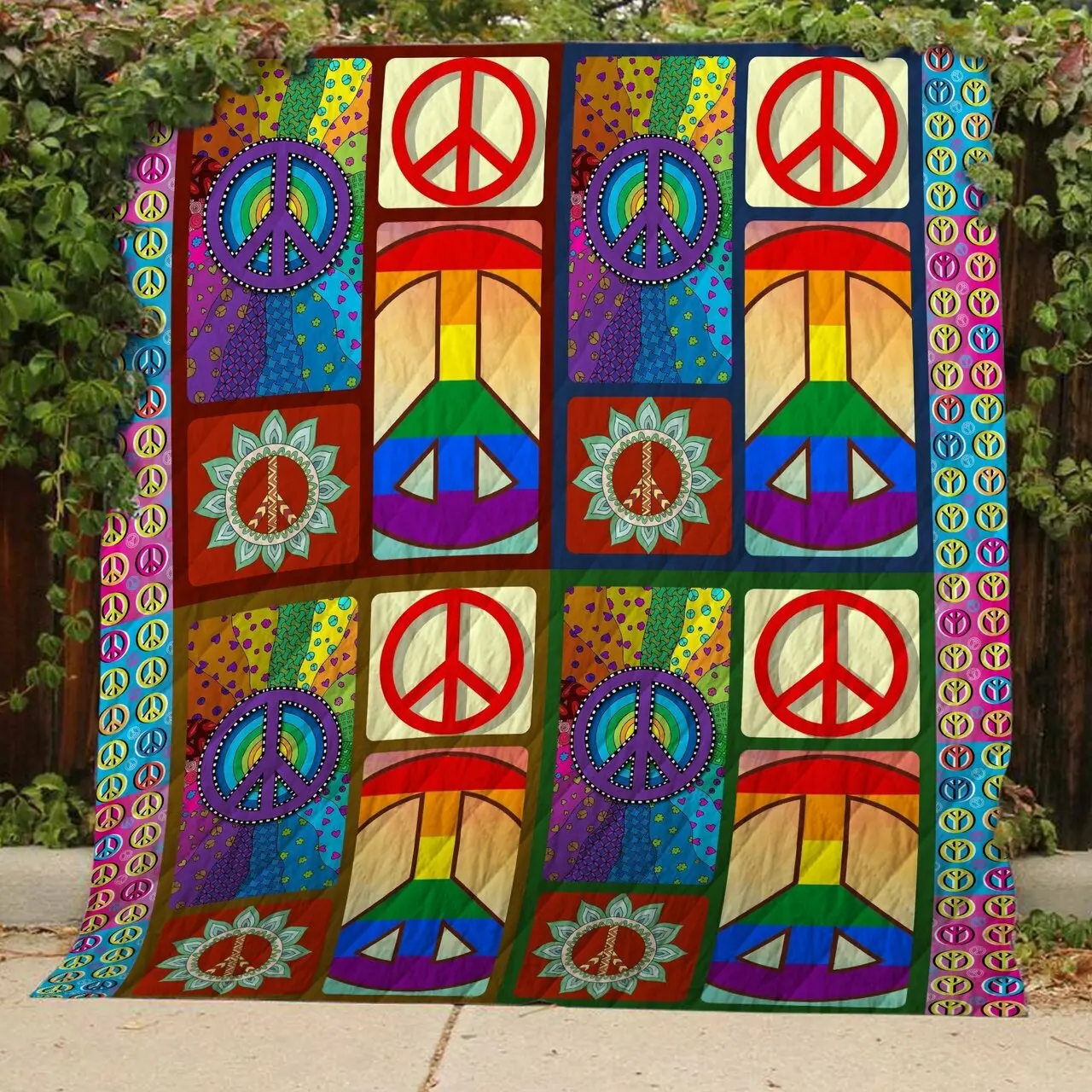 Make Love, Not War – Quilt and Home Decor