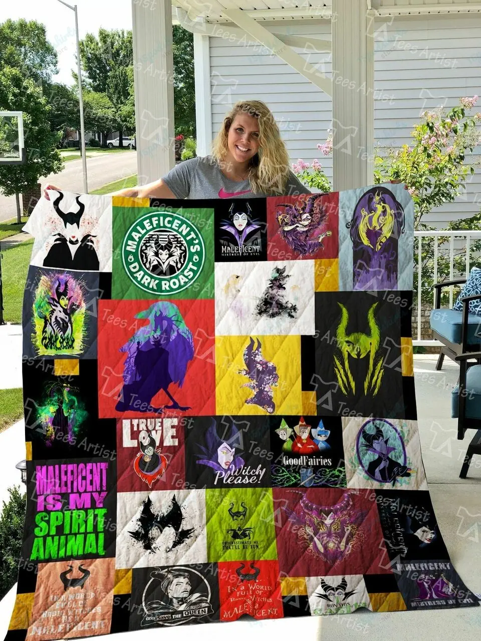Maleficent Quilt Blanket 02000 and Home Decor