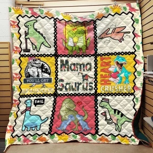 Mamasaurus Quilt Blanket Th1707 and Home Decor