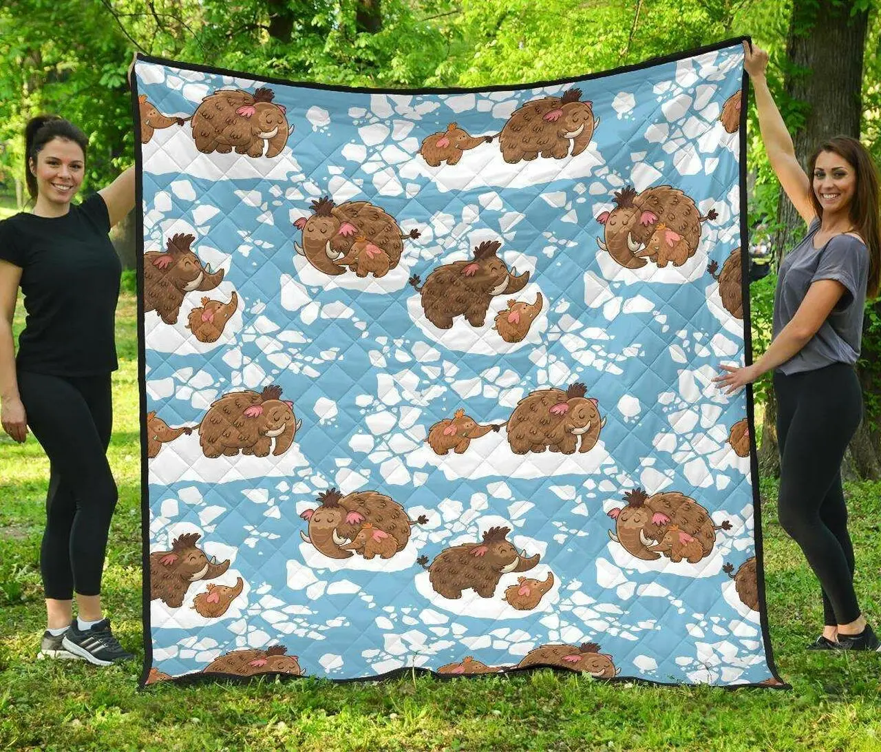 Mammoth Ice Age Cl12100422Mdq Quilt Blanket and Home Decor