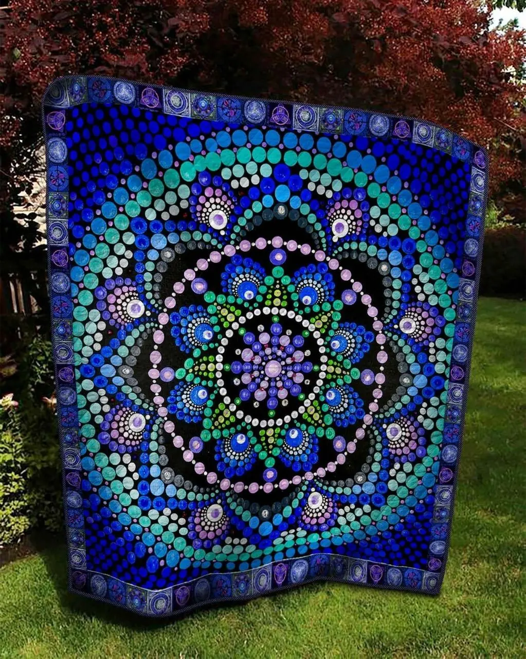 Mandala Ah Quilt Derqjt and Home Decor