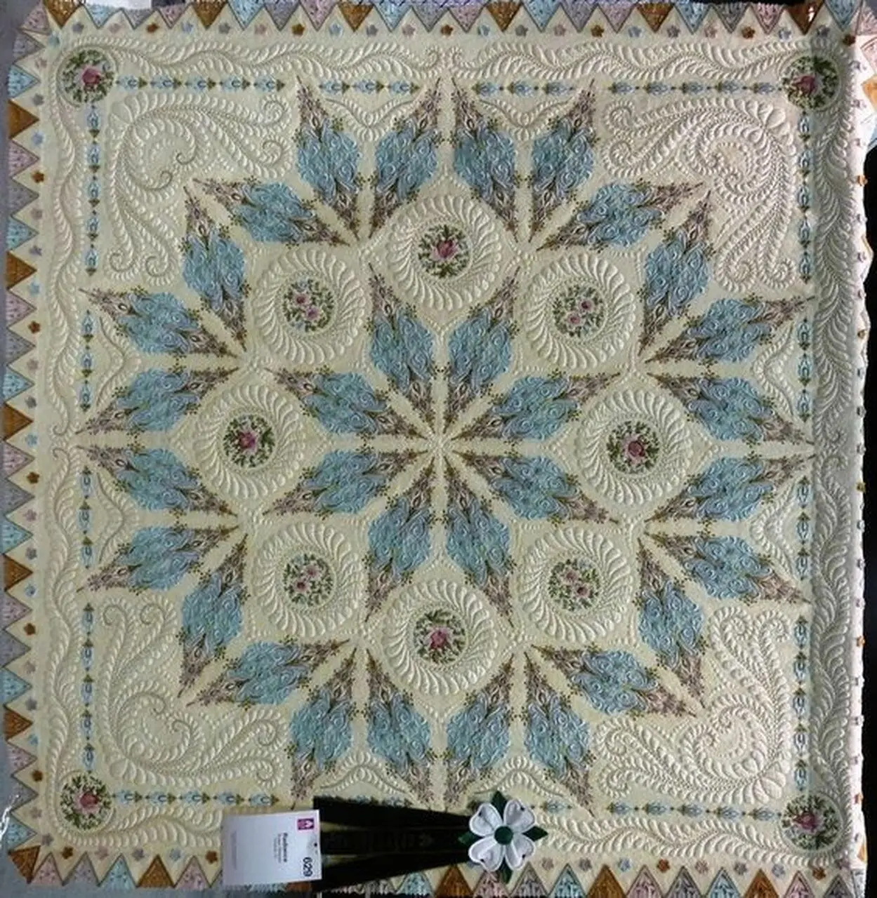 Mandala Flower Hur Quilt fd and Home Decor