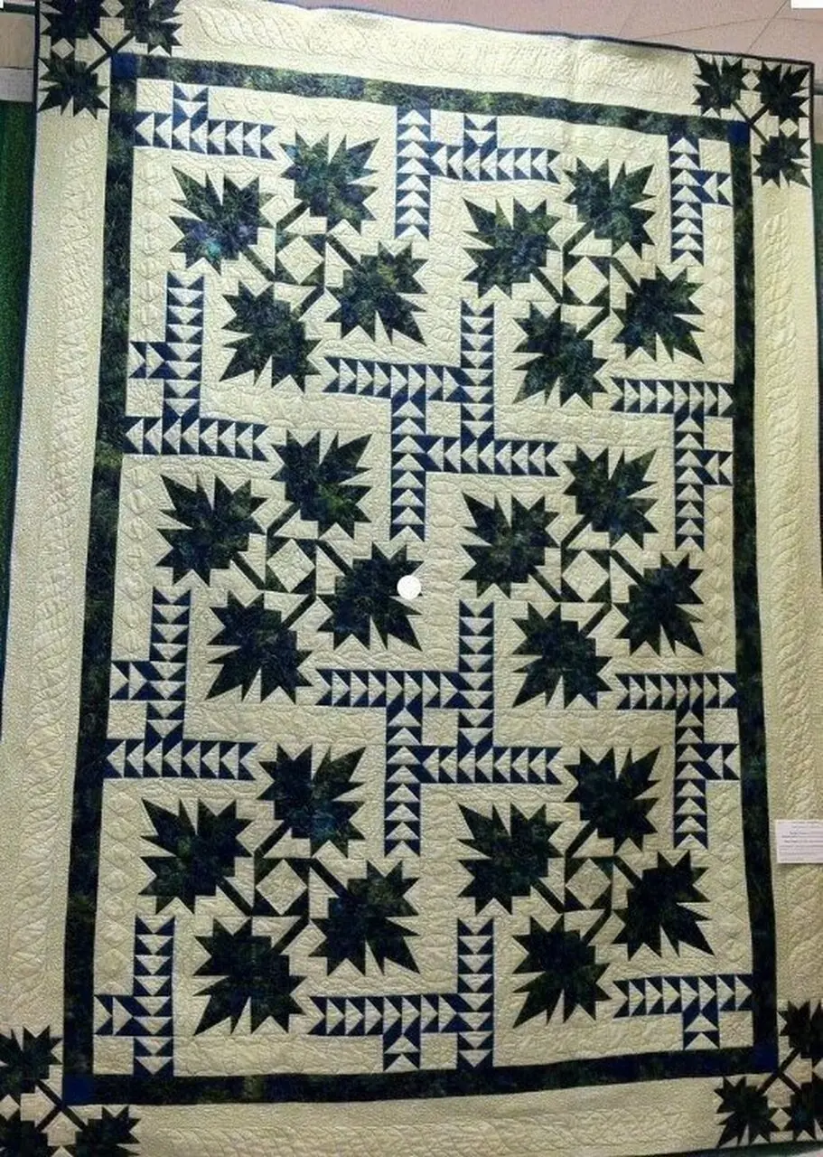 Maple Leaves Cla1710425Q Quilt Blanket and Home Decor
