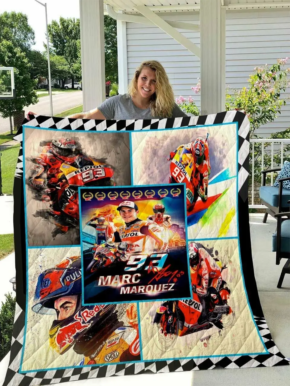Marc M Rquez Quilt Blanket and Home Decor