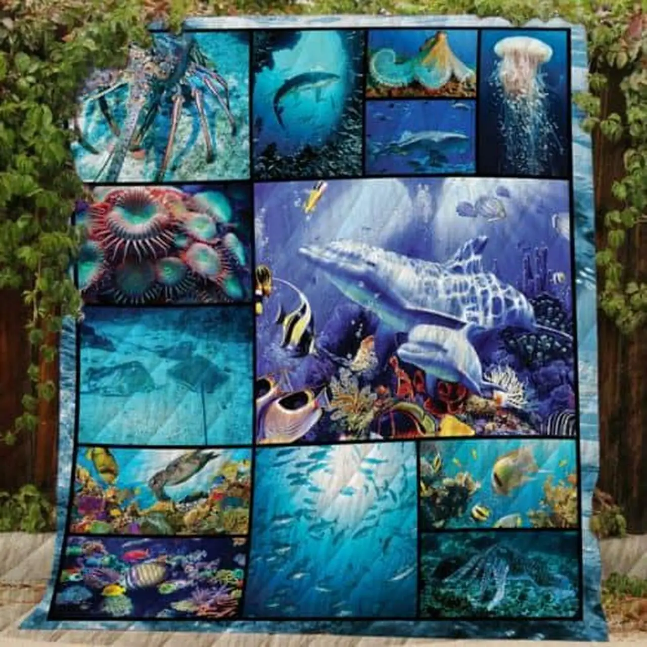 Marine Life Quilt D235 Quilt and Home Decor