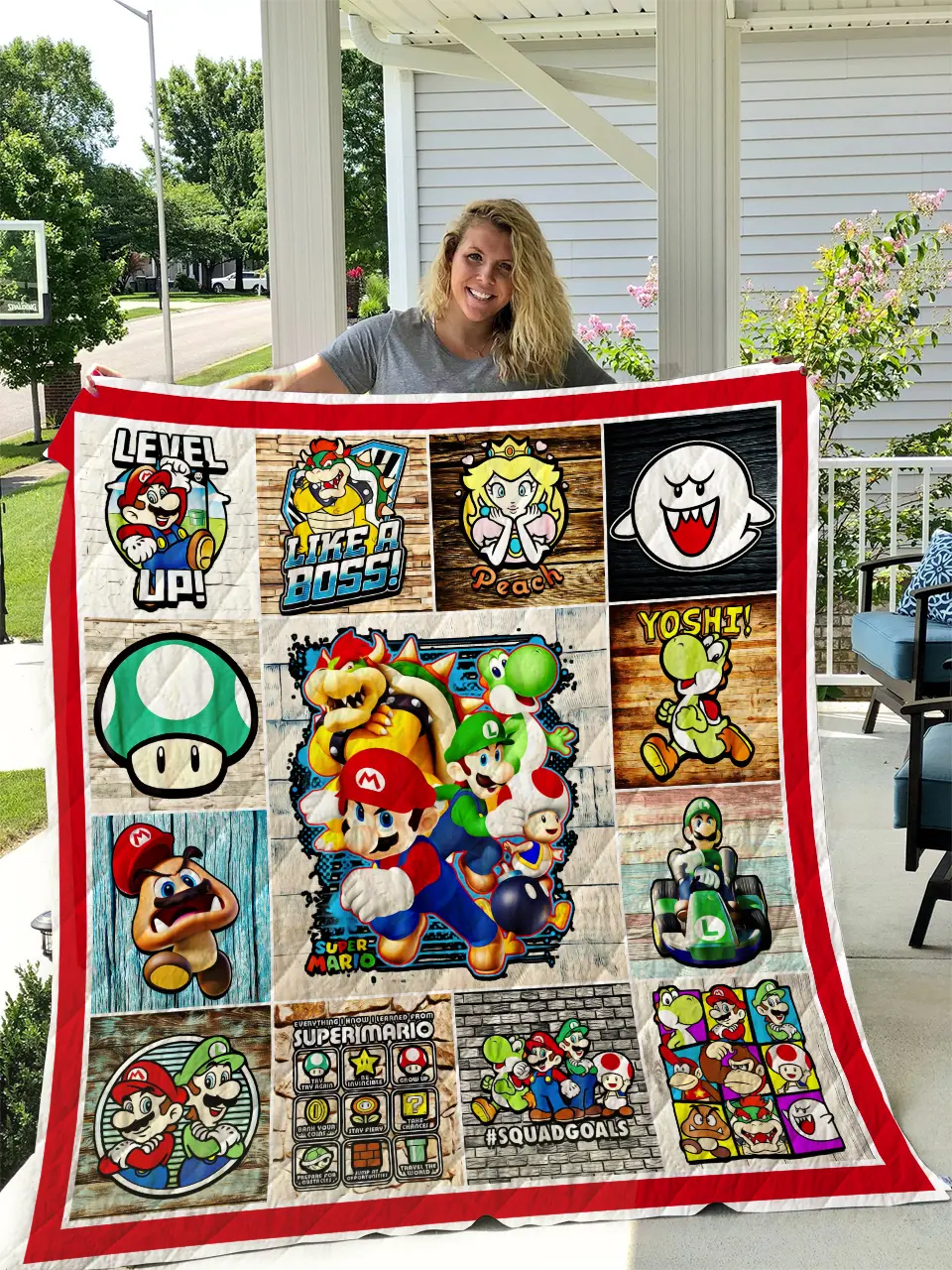 Mario Quilt I2D1 and Home Decor
