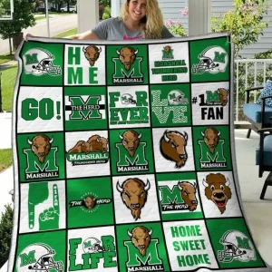 Marshall Thundering Herd Quilt Blanket B180617 Quilt and Home Decor