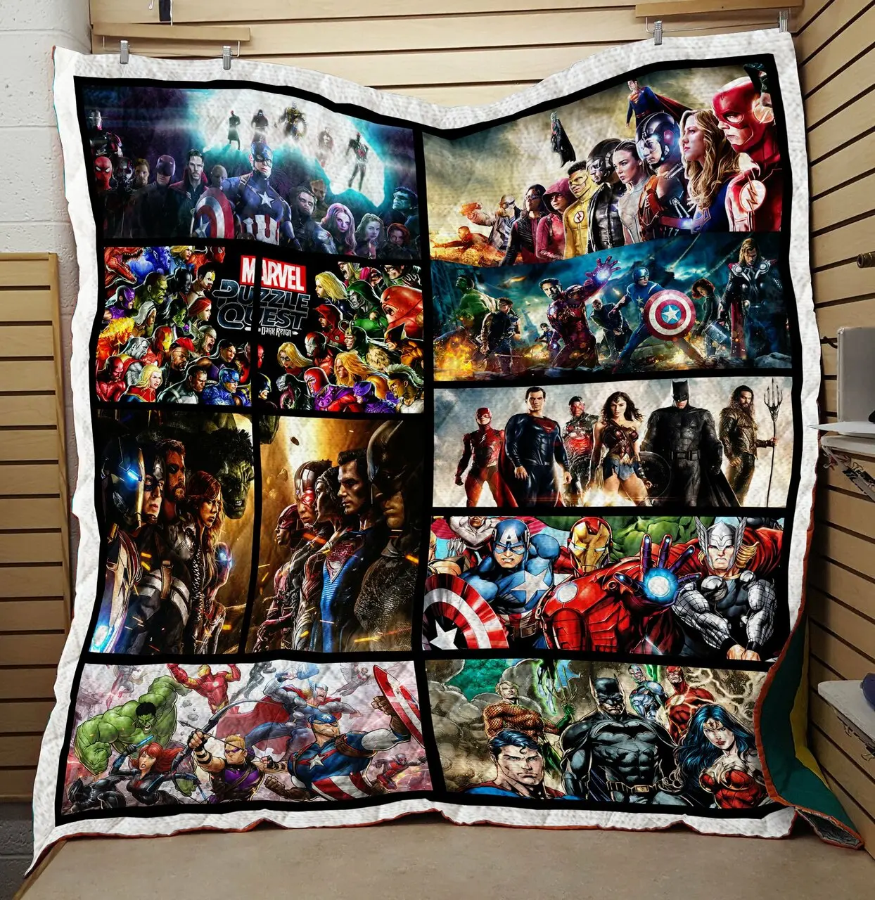 Marvel Avengers Comic Quilt Fabric and Home Decor